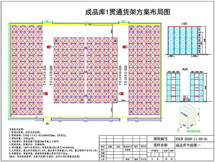 貫通貨架成品庫(kù)規(guī)劃方案